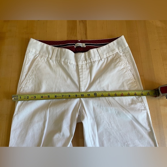 🔥Dockers Low Rise Slightly Curvy Khakis White Pants 6 Reg - Picture 6 of 12